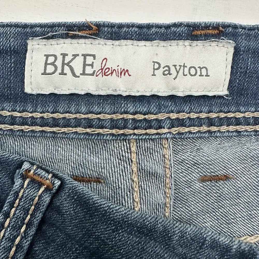 BKE Payton Bootcut  Stretch Jeans Women's 29 R 29x31.5 Blue Dark Wash Mid Rise